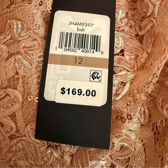 Jessica Howard Women's 3/4-Sleeve Soutache Jacket Fit & Flare Dress Blush Sz 12 - Picture 6 of 10